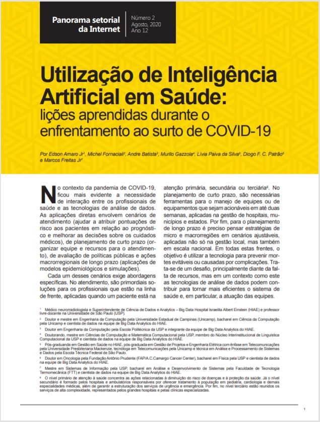 Ano XII - N. 2 - Inteligência Artificial e Saúde